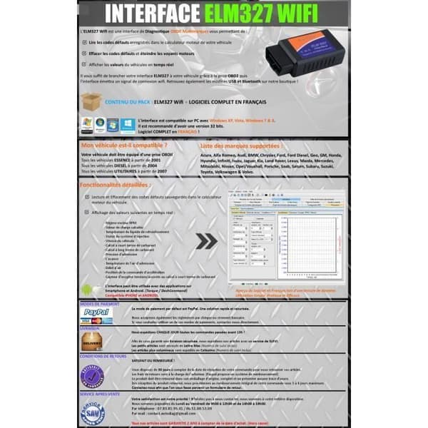 ELM 327 WIFI - BILDIAGNOSEINTERFACE