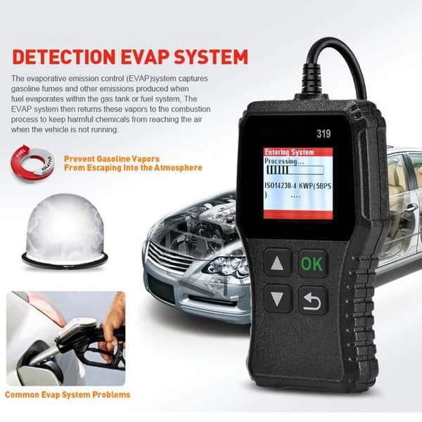 Scanner OBD2 - Creader - CR319 - Universel - Sort - TFT 1,77 tommer