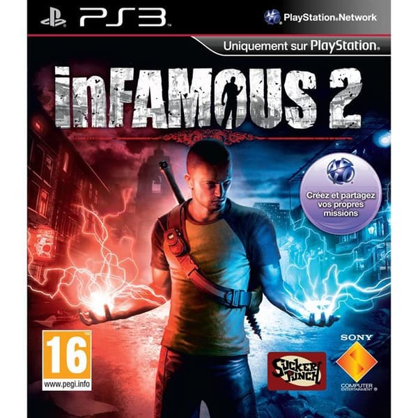 INFAMOUS 2 / PS3 spillekonsol- USED