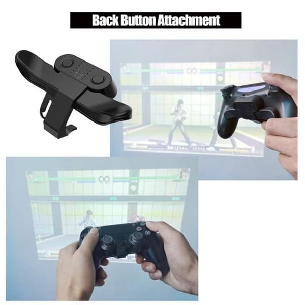 Forlængelsesgreb - GH - Dualshock4 - Sort - PS4 - Tilpasning af knapper