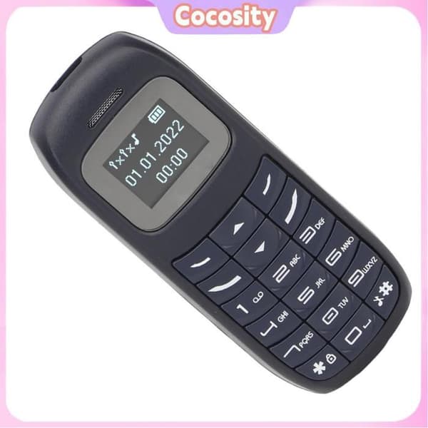 Mini mobiltelefon - COCOSITY - BM70 - Dubbel SIM - Bluetooth - Blå