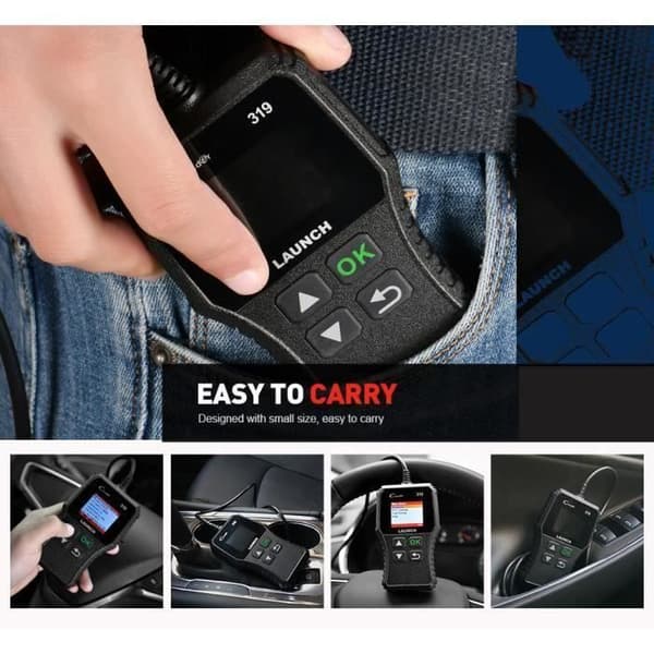 LAUNCH CR319 OBD2 Scanner Bildiagnose Multimærke til at Læse og Slette Motorfejlkoder