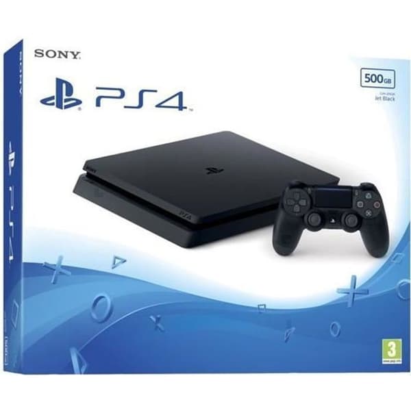 Spilkonsol - SONY - PLAYSTATION 4 - 500 GB - Sort - Inkluderer Bluetooth-controller- REFURBISHED
