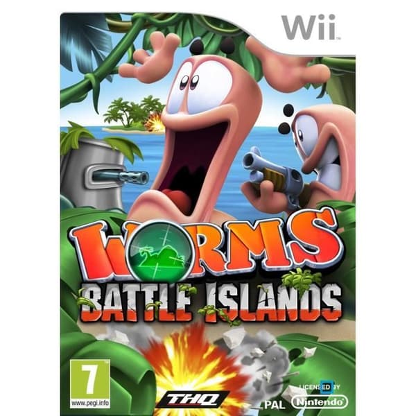 WORMS BATTLE ISLANDS / Wii Spil- USED