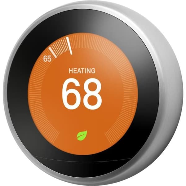 GOOGLE - Termostat - Nest Learning Termostat i rustfrit stål- USED