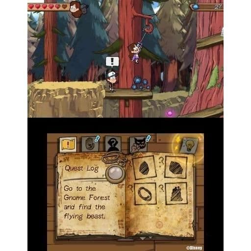 Gravity Falls Peli 3DS- USED