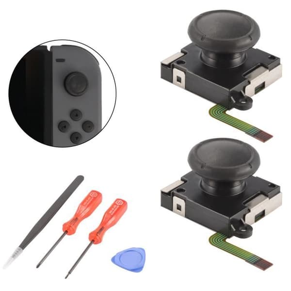 3D Analog Joystick - XCSOURCE - 2 stk. - Sort - Installationsværktøjer - Nintendo Switch