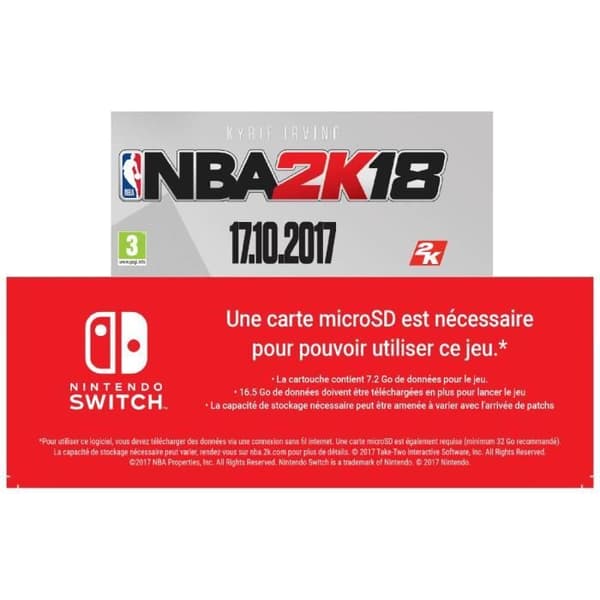 NBA 2K18 Switch Game- USED