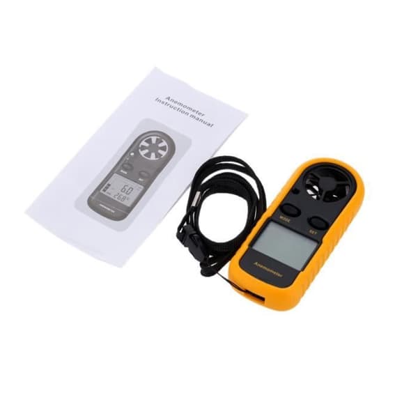 Bærbar vindhastighedsmåler anemometer