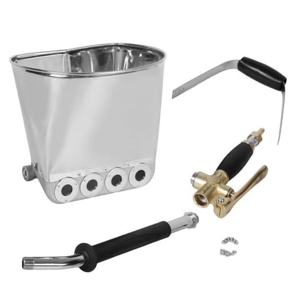 Morter Spraypistol - Rustfrit Stål - Grå - 6 bar