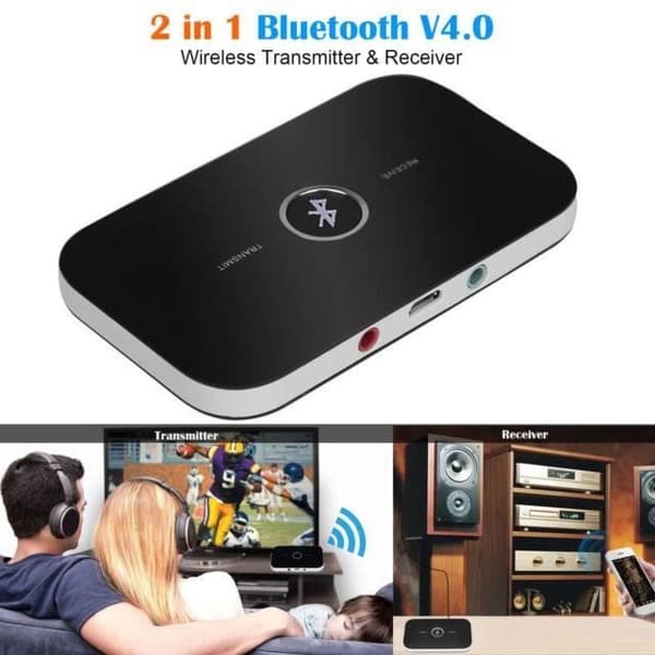 Bluetooth sender modtager, ELEGIANT B6 multifunktionel Bluetooth audio sender 2-i-1 og Bluetooth modtageradapter