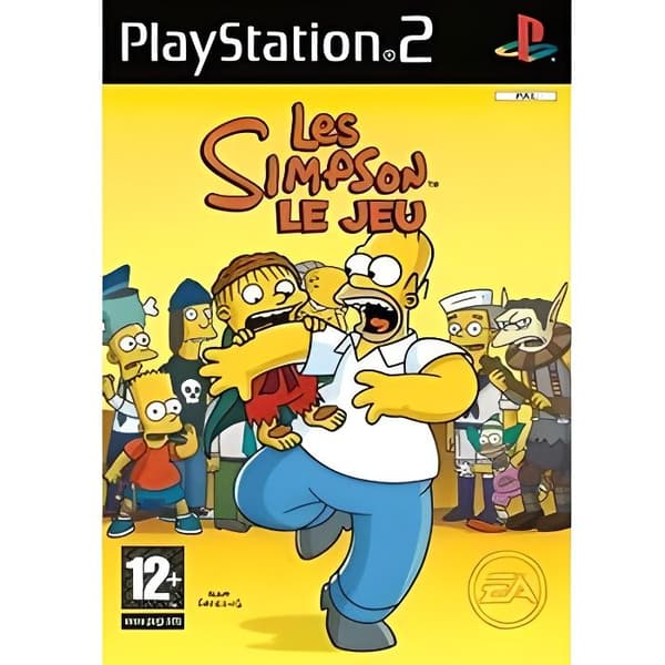 LES SIMPSON Spillet / KONSOLSPIL PS2- REFURBISHED