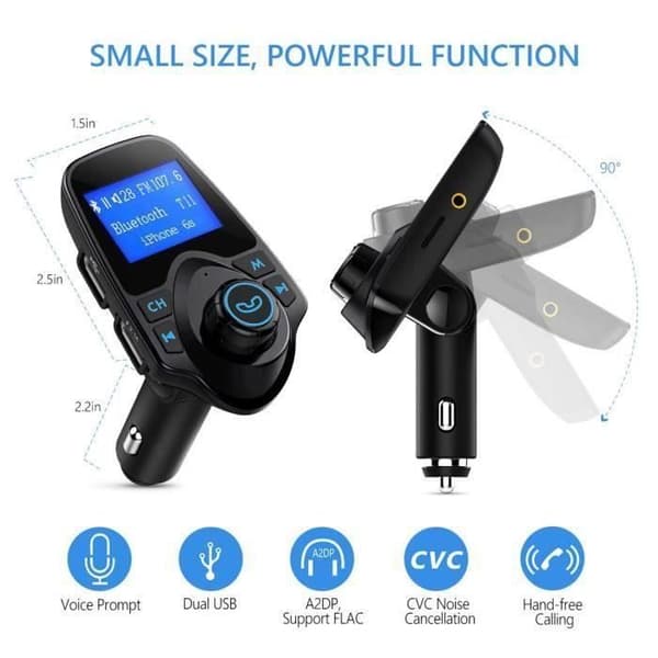 FM Bluetooth-sender, trådløs bilsæt