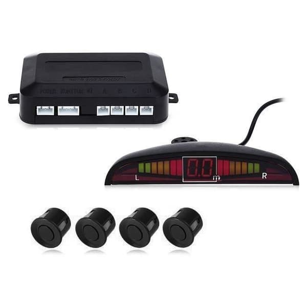 4 Sensor Parkering LED Radar Bageste Bil Lyd Alarm