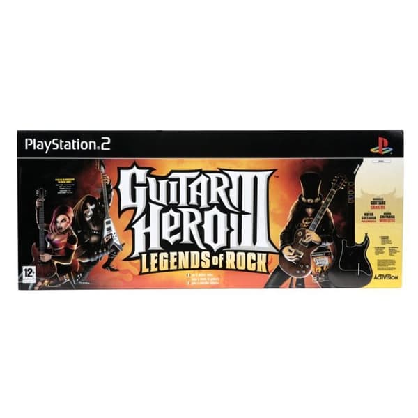 GUITAR HERO 3 (Spel + Gitarr) / PS2 konsolspel