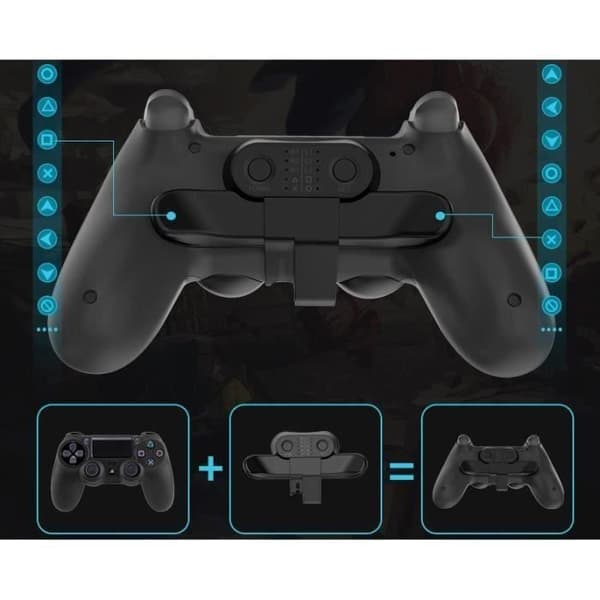 Tilbehør - Strike Pack - PS4 - Bagknap Attachment - Spilmodifikationer - Modulerede Paddles