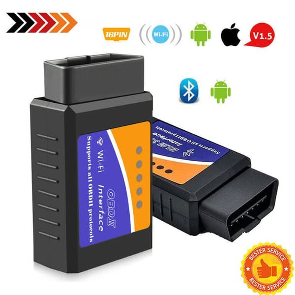 Diagnoseapparat - ELM327 - OBD2 - Bluetooth/WIFI - Universel - Biltester