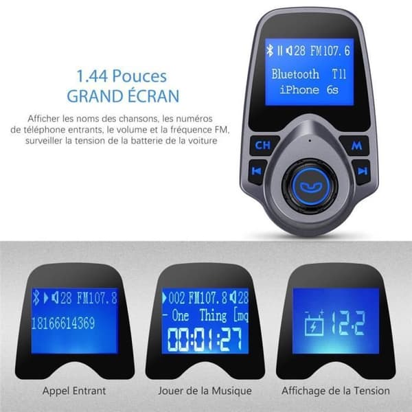 Bilsändare Bluetooth Bil FM-sändare