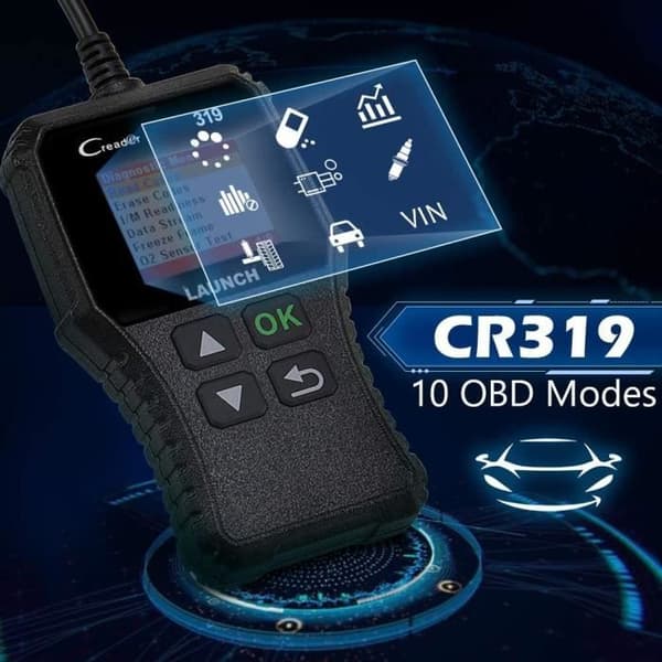 385>LAUNCH CR319 OBD2 - EOBD-Can Auto Diagnostic Scanner för att läsa och rensa motorfelkoder, testare