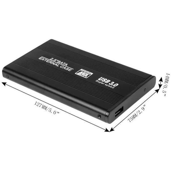 Ekstern harddisk - AL14969-USB - 30 - USB 3.0 - 5 Gbps - Sort