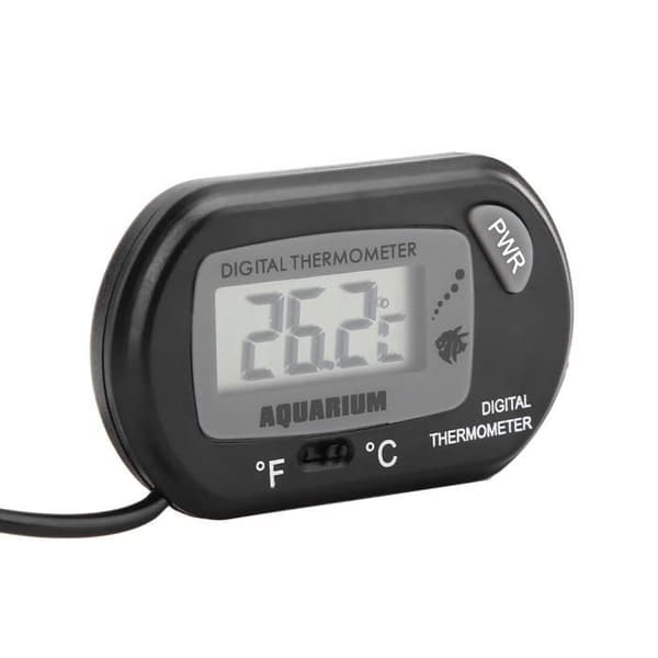 EBTOOLS Digitalt Termometer, Digital Temperaturmåler til Akvarietank i 2 Farver, Sort