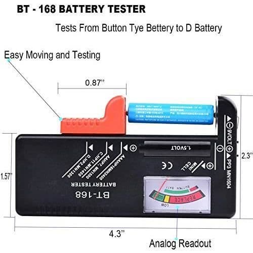 Batteritestare - Mångsidig - Kompakt - Analog display