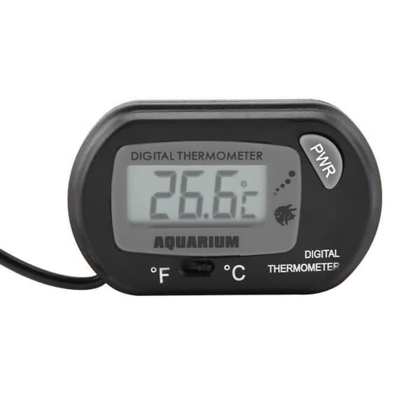 EBTOOLS Digitalt Termometer, Digital Temperaturmåler til Akvarietank i 2 Farver, Sort