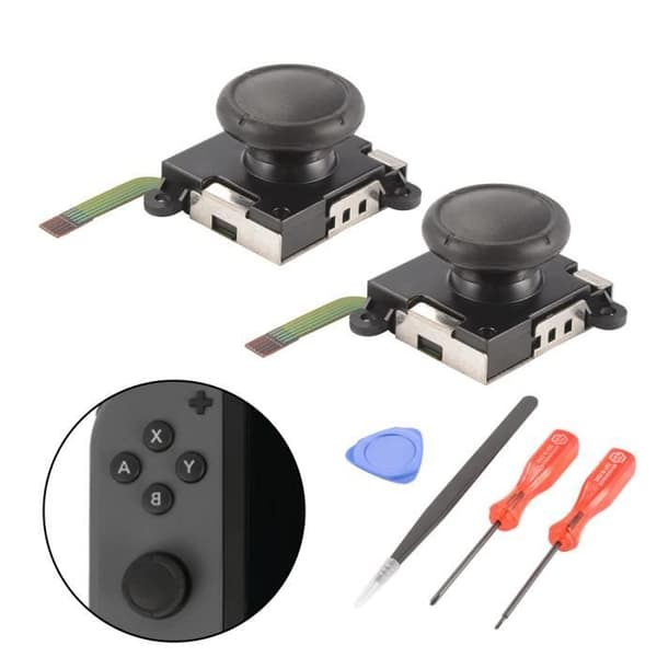 Joystick Analog 3D - XCSOURCE - 2st - Svart - Installationsverktyg - Nintendo Switch