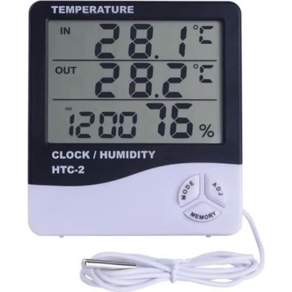 Termometer - HYDROMETER - Väderstation - Digital inomhus - Utomhussensor - Hygrometer