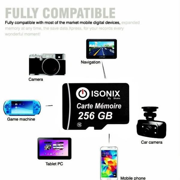 Micro SD hukommelseskort CLASS 10 ISONIX