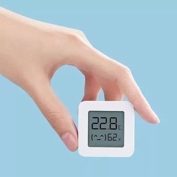 – 2 Mijia Smart Digital termometer, LCD-skärm, Bluetooth, temperatur- och luftfuktighetssensor, App [3023EF7]