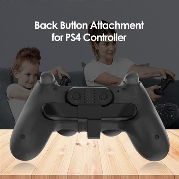 Forlængelsesgreb - GH - Dualshock4 - Sort - PS4 - Tilpasning af knapper