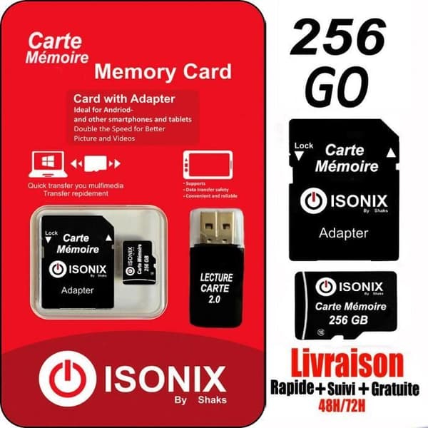 Muistikortti micro SD CLASS 10 ISONIX