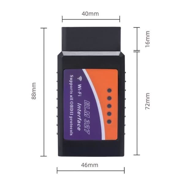 Scanner OBD2 - ELM327 - Mini WiFi - Bildiagnose - Kompatibel med iPhone Android PC
