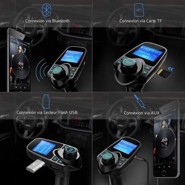 FM Bluetooth-sender, trådløs bilsæt