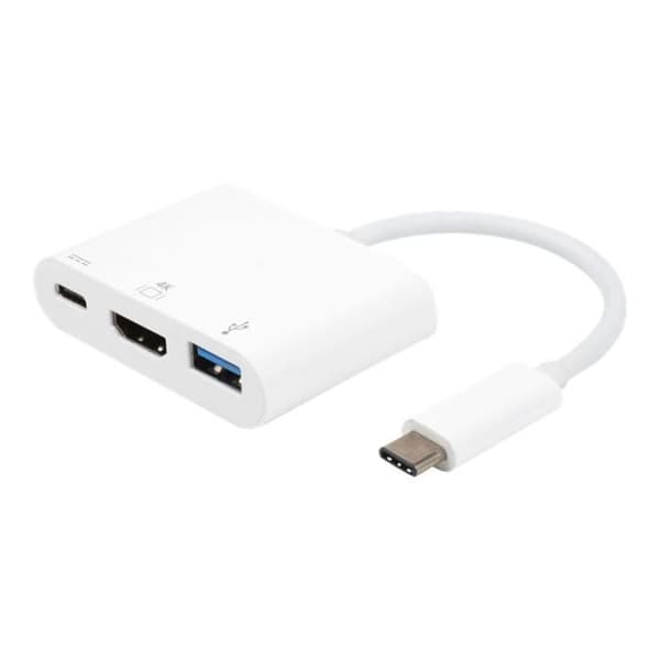 Ekstern videoadapter - eSTUFF - AV Multiport Adapter - USB-C - HDMI - Hvid