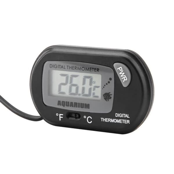 VGEBY Digital Termometer Digital Termometer til Akvarietank Temperaturmåler i 2 Farver Sort