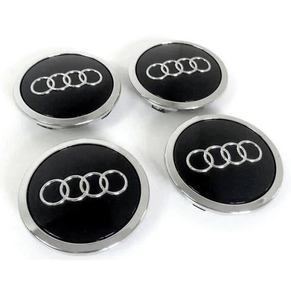 MOYEU DE ROUE dæk hub audi sort 69mm MS47 DK