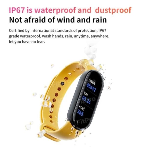 Smartwatch - M6 - Sort - Aktivitetsmonitor - Hjertefrekvens