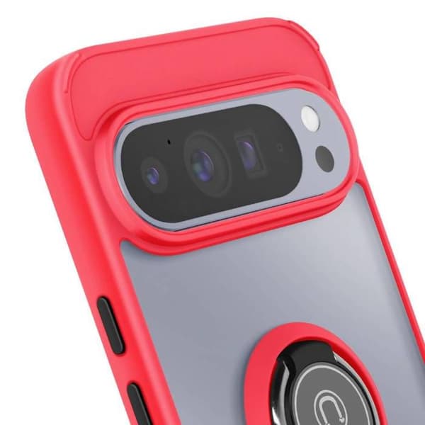 Skydd för Google Pixel 10 / 10 Pro Stötresistent med Röd Magnetring