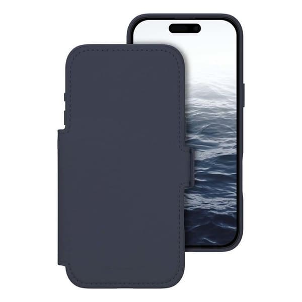 Plånboksfodral med Ställfunktion för iPhone 17 Pro Max material ICON DBRAMANTE1928 Mörkblå