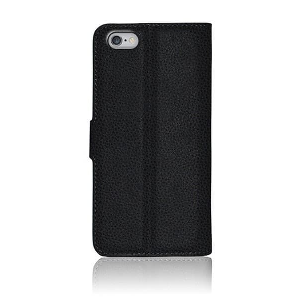 Plånboksfodral - ZANAÉ - iPhone 6 Plus / 6s Plus - Svart - Elegant skydd - Kortfack