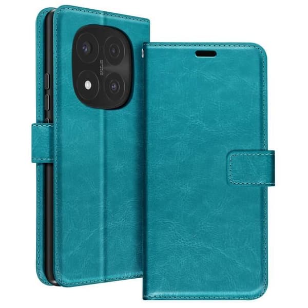 Plånboksetui - Mayaxess - Redmi Note 14 Pro/Pro Plus - Ekoleder - Avtagbar rem - Videostöd