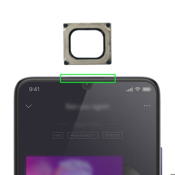 Intern Högtalare för Realme Note 60 Svart