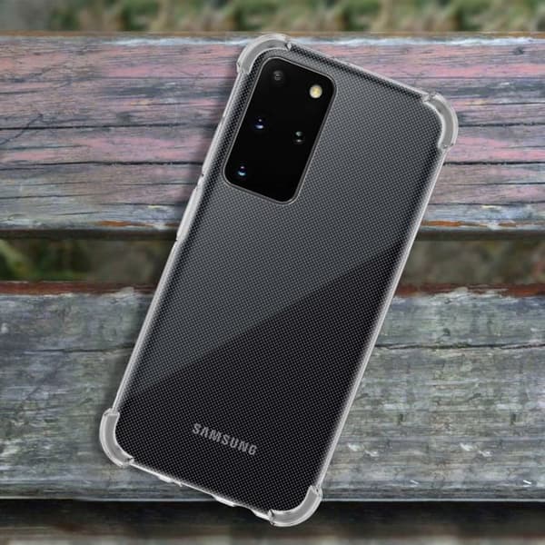 Coque - AKASHI - Galaxy S20 Plus - Flexibel - Stötsäker - Transparent Vit