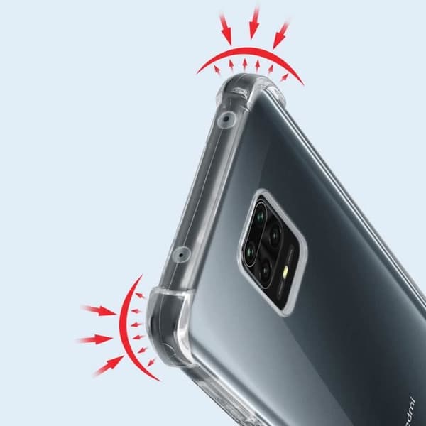 Coque - Akashi - Redmi Note 9S / 9 Pro / 9 Pro Max - Flexibel - Stötsäker - Transparent Vit