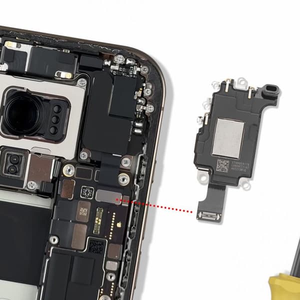Intern Högtalare Reservdel för iPhone 16 Pro Grå