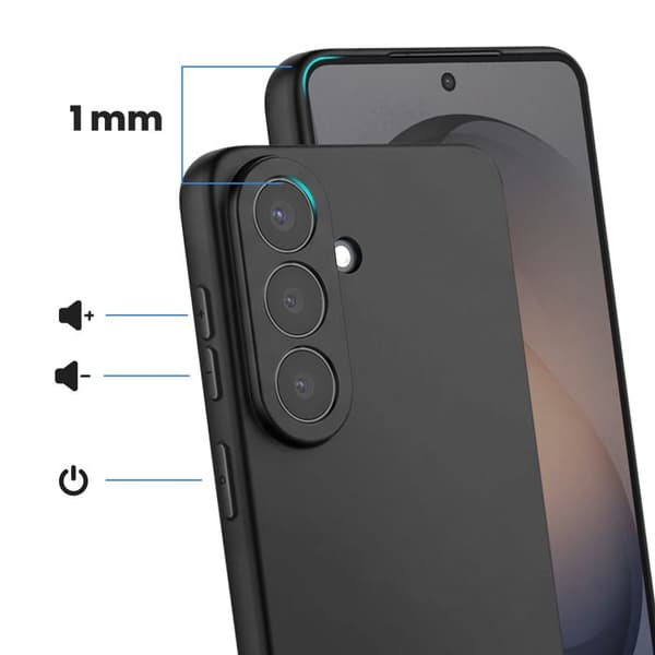 Siliconfodral för Galaxy S26 Plus i robust svart