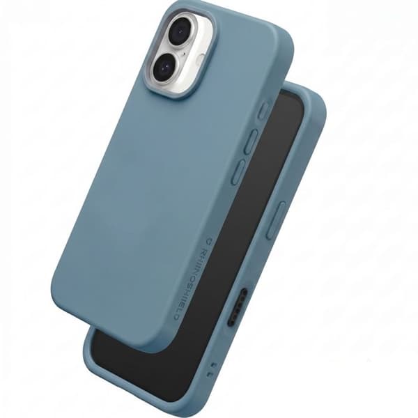 Skyddsfodral för iPhone 16 Modell SolidX Soft Touch Stötsäker Rhinoshield Blå