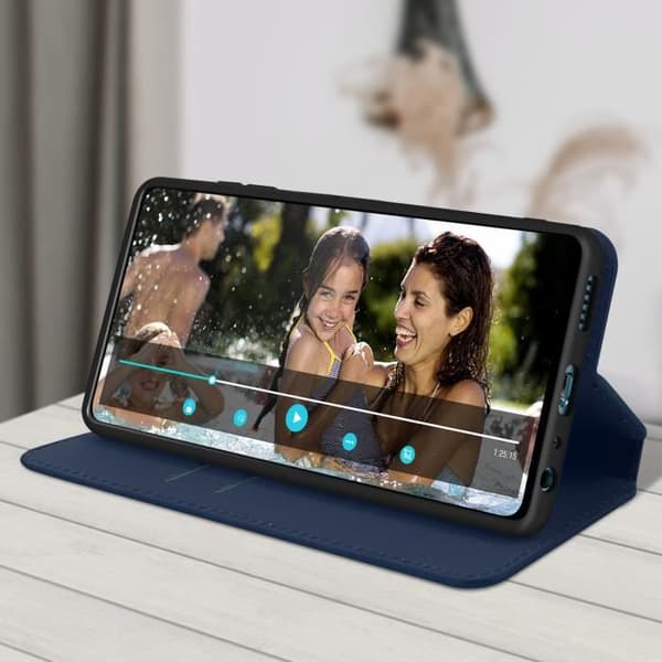 Hölster - Samsung - Galaxy A72 - Folio - Plånbok - Blå